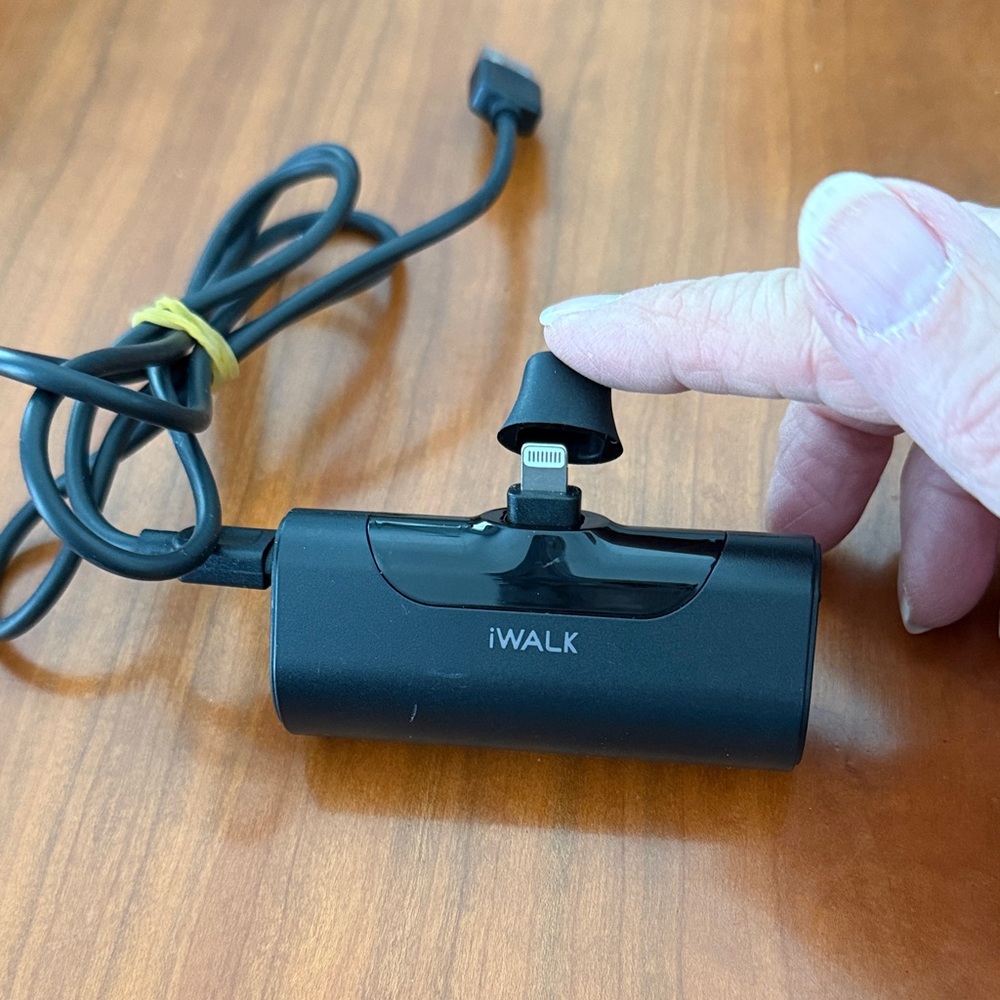 Black Portable Charger for iPhone 14, 13, 12